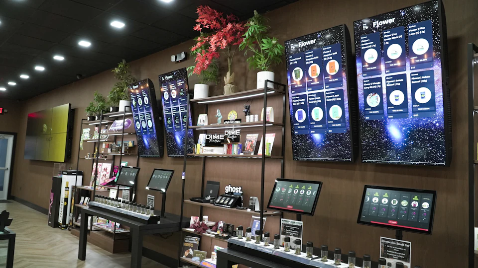 Viewix commercial displays in a retail environment